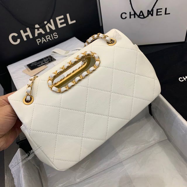 Chanel女包 AS1466 Chanel鏈條女包 香奈兒2020早春秋款翻蓋鏈條包 可手提可單肩可斜挎  djc3921